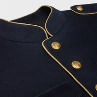 spencer in wool cloth - NAVY -  - 1 | CELINE