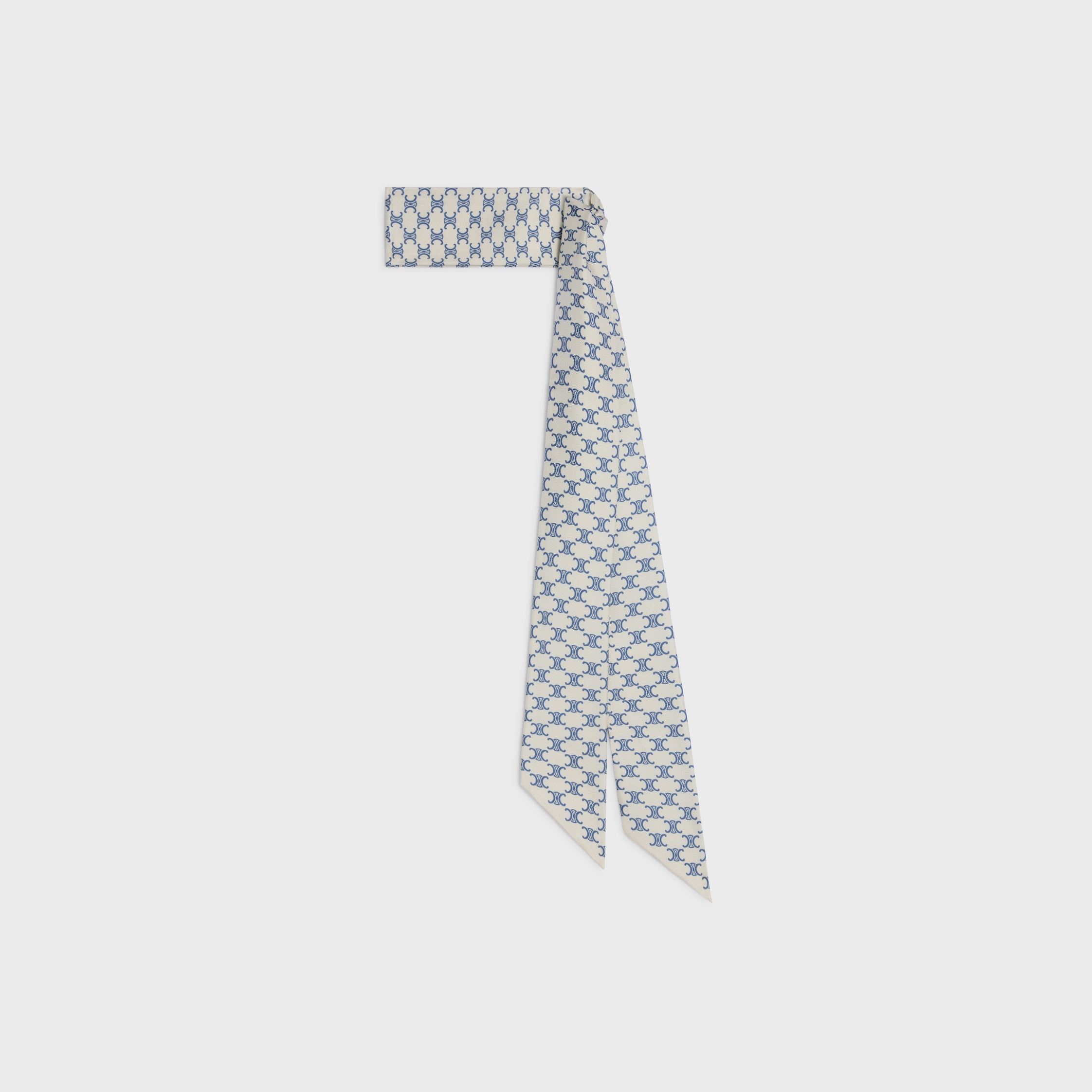 スカーフ Celine mini Triomphe silk twill lavalliere lavalliere IN mini triomphe silk twill - SAGE/MINT | CELINE
