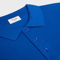 polo jersey de coton piqu&eacute; - BLEU KLEIN / RED CERISE -  - 2 | CELINE