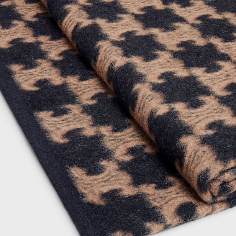 BLANKET AND BLANKET HOLDER IN CALFSKIN - BLACK / TAN - ESSENTIAL GIFTS - 1 | CELINE