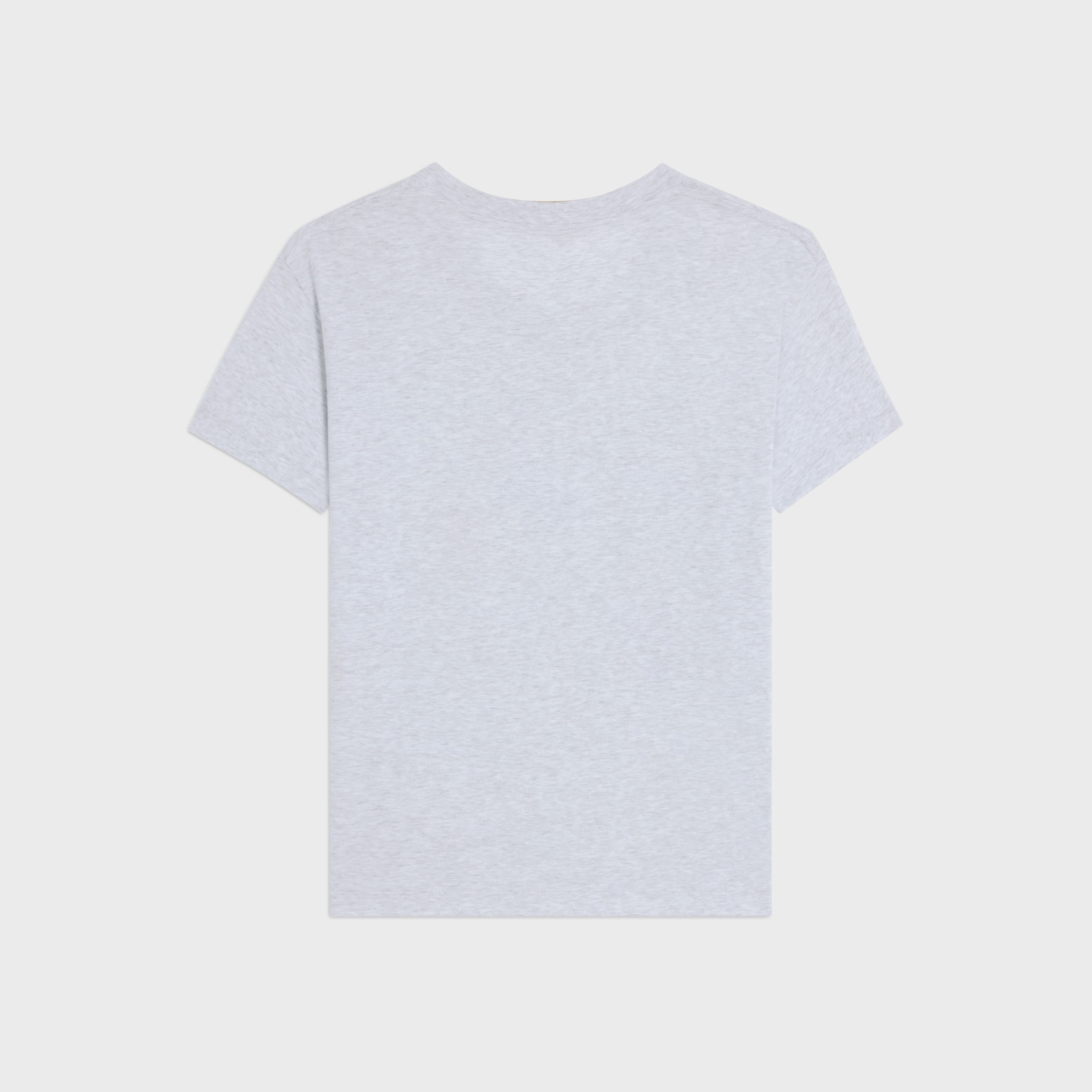 regular t-shirt IN cotton jersey - PALE GREY/ MULTICO | CELINE