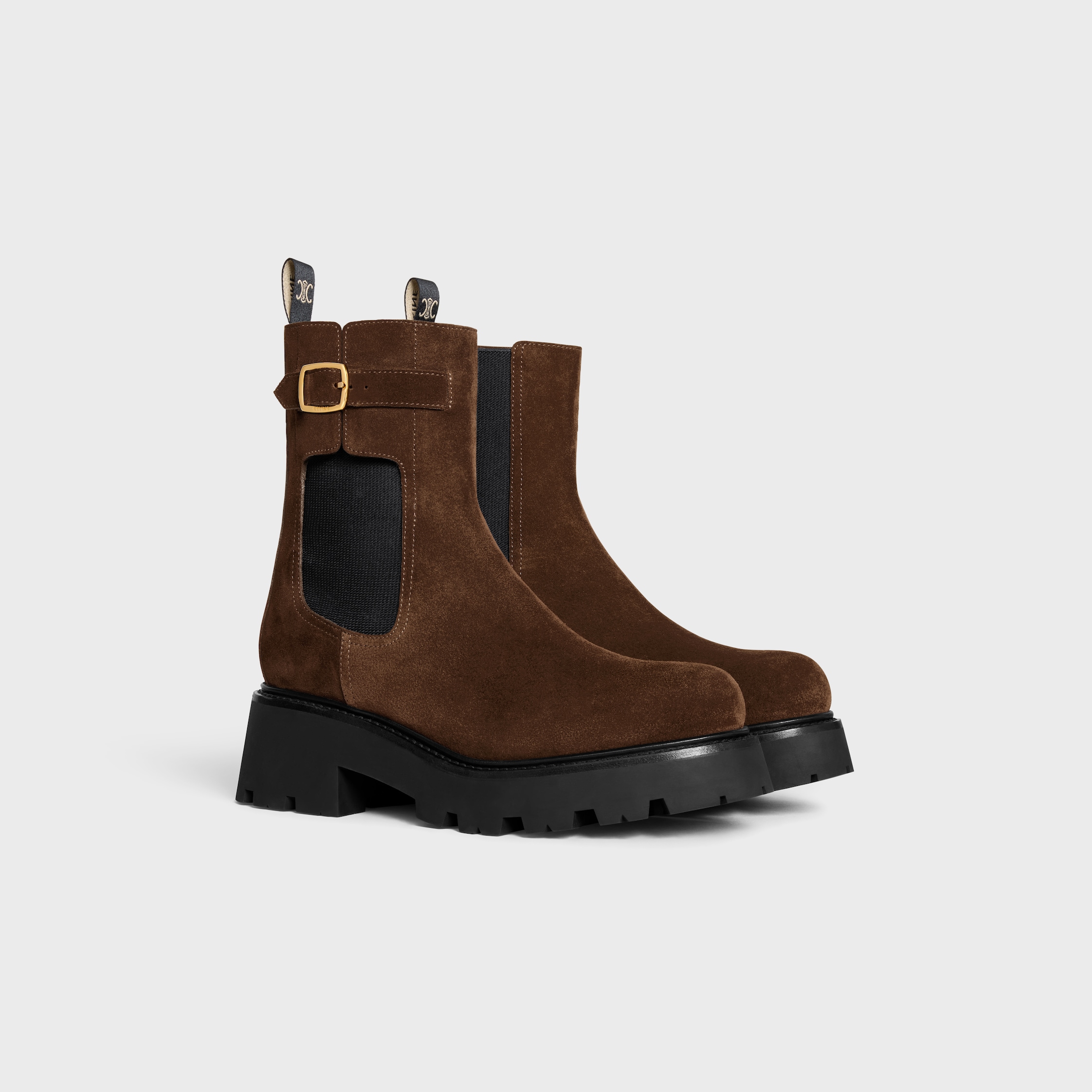 モダン♪◇Triomphe Rangers ブーツ◇CELINE Women's Triomphe in shiny bull leather rangers | CELINE | 24S