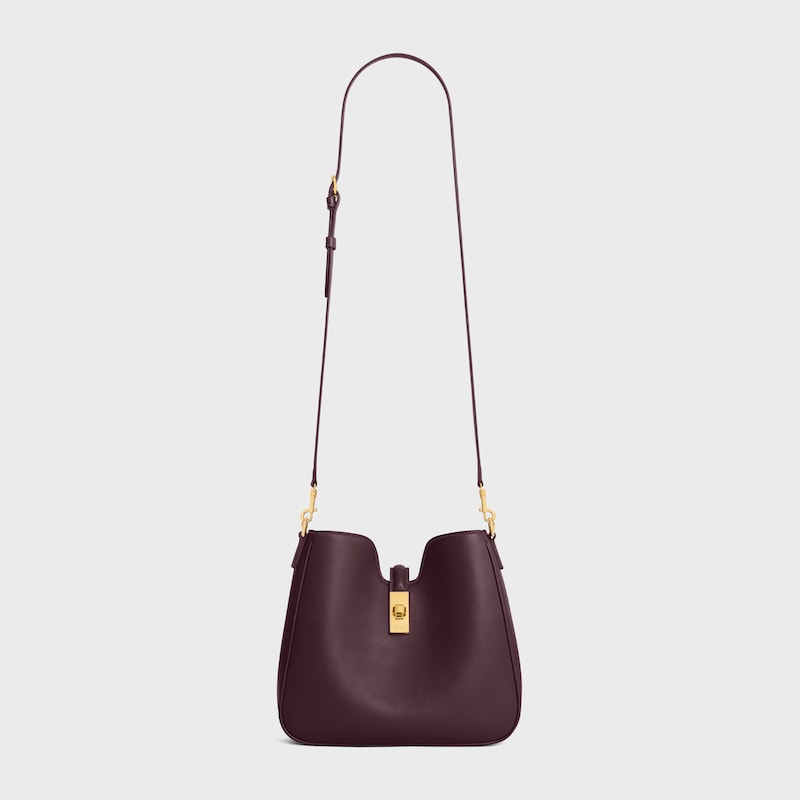 SMALL CAMILLE 16 SOFT BAG IN SMOOTH CALFSKIN - DEEP BURGUNDY - TOP-HANDLE BAGS - 1 | CELINE