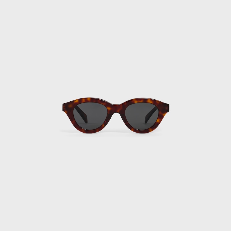 Triomphe Mini 01 sunglasses in Acetate - RED HAVANA -  - 1 | CELINE