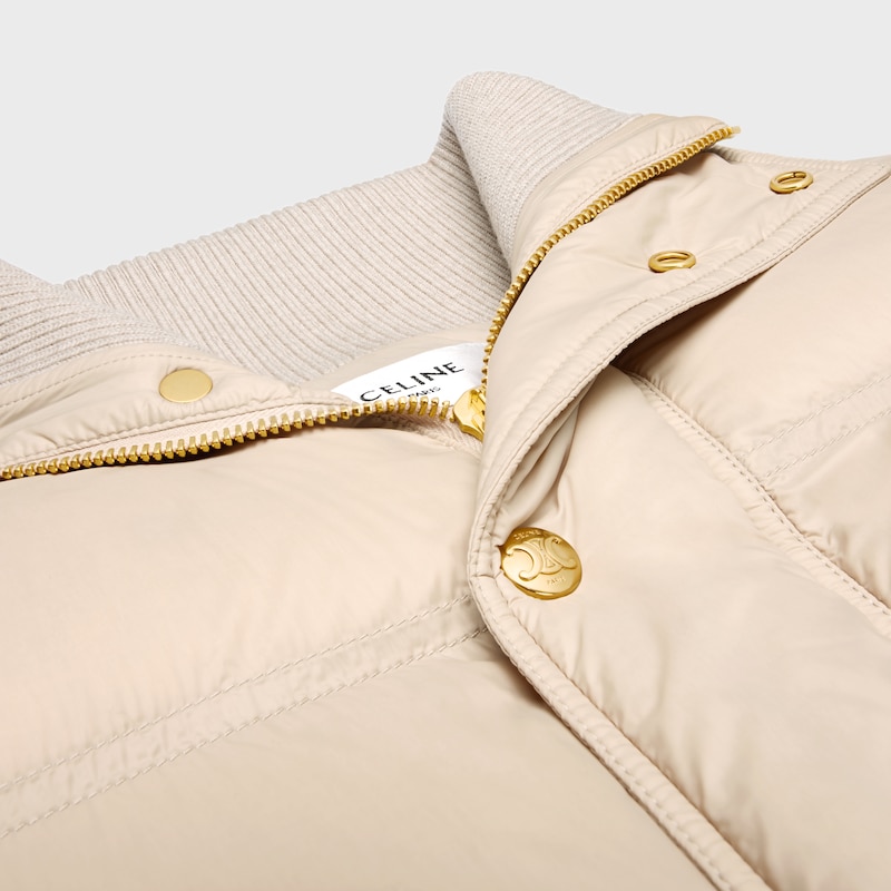 puffer jacket IN light nylon - BEIGE -  - 1 | CELINE