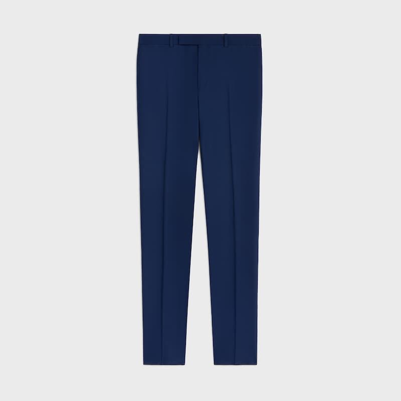 PANTALONES CL&Aacute;SICOS DE LANA - AZUL OC&Eacute;ANO -  - 1 | CELINE