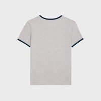เสื้อยืดลาย Celine คอตตอนเจอร์ซีย์ - GREY MELANGE/NAVY -  - 2 | CELINE