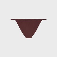 啞光平紋針織Triomphe泳褲 - 梅紅色 -  - 2 | CELINE