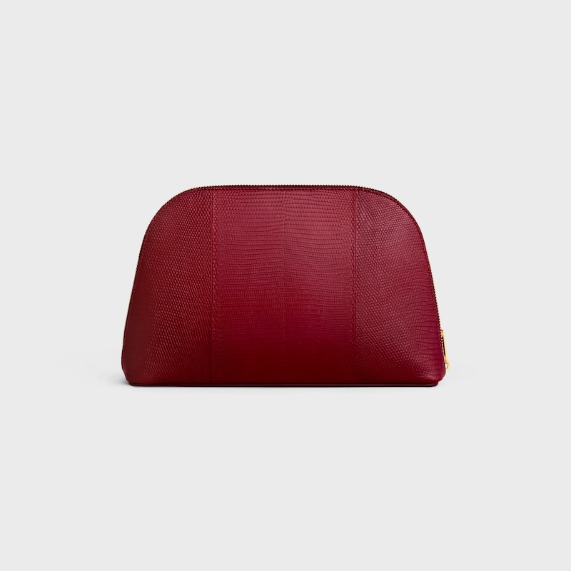 POUCH TRIOMPHE IN LIZARD - LIGHT BURGUNDY - TRIOMPHE - 1 | CELINE
