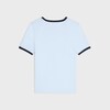 70's triomphe t-shirt IN cotton jersey - SILVER BLUE / NAVY -  - 2 | CELINE