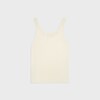 embroidered top IN silk satin - OFF WHITE -  - 2 | CELINE