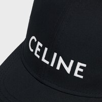 棉質棒球帽 - 黑色 -  - 1 | CELINE