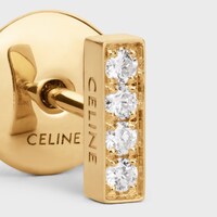 黃金及鑽石Celine Line耳環 - 黃金 - 珠宝 - 1 | CELINE