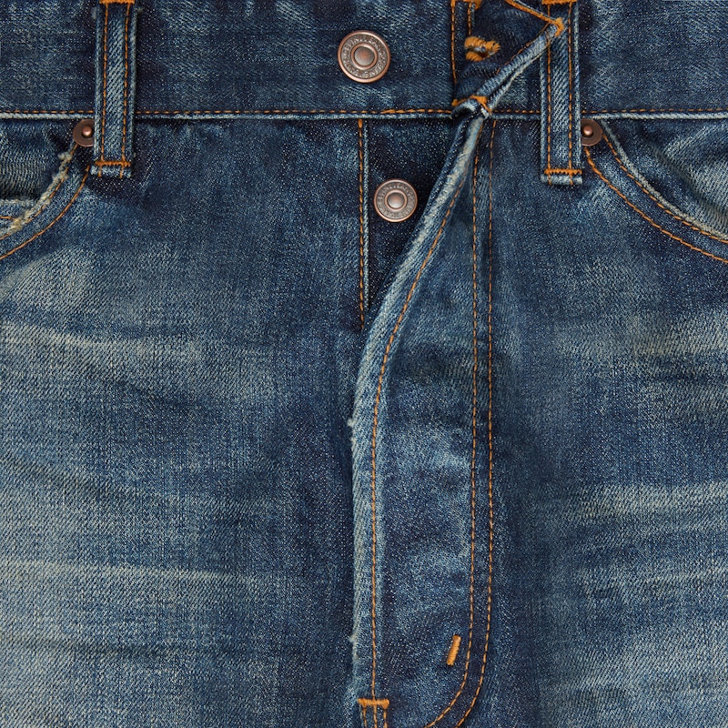 CALÇA JEANS WESLEY EM DENIM DE ALGODÃO - SAFIRA VINTAGE - - 1 | CELINE