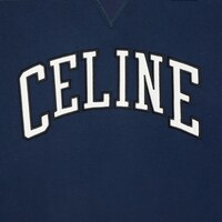 regular sweatshirt IN cotton fleece - NAVY/ECRU/BLACK -  - 1 | CELINE