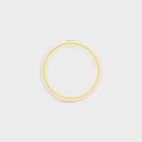Celine Sorbet Bangle in Resin and Brass with Gold Finish - WHITE / YELLOW -  - 1 | CELINE