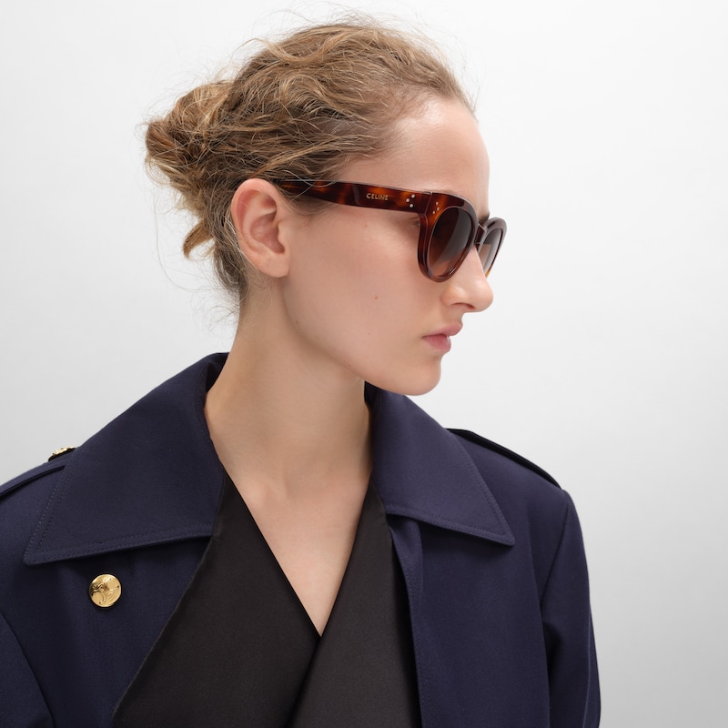 Round S332 sunglasses in Acetate - CLASSIC HAVANA -  - 1 | CELINE