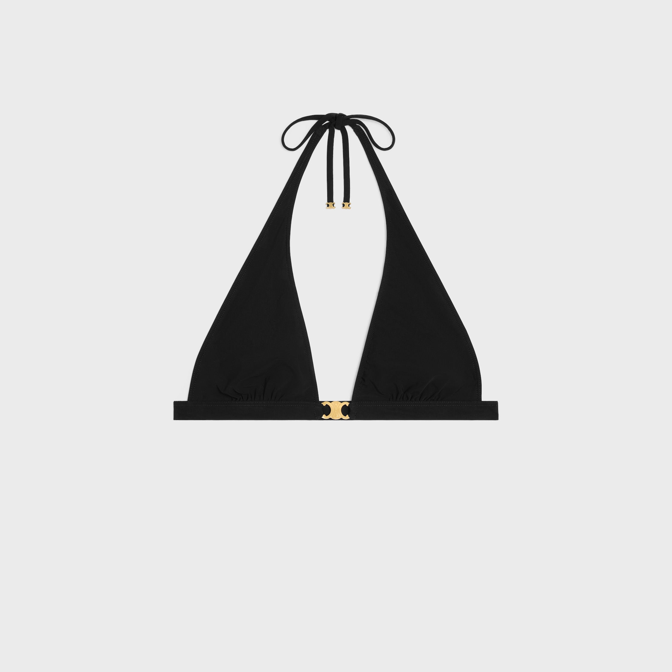ビキニ CELINE TRIANGLE TOP IN MONOGRAM MATTE JERSEY triangle top in monogram matte jersey - TOFFEE / BROWN | CELINE