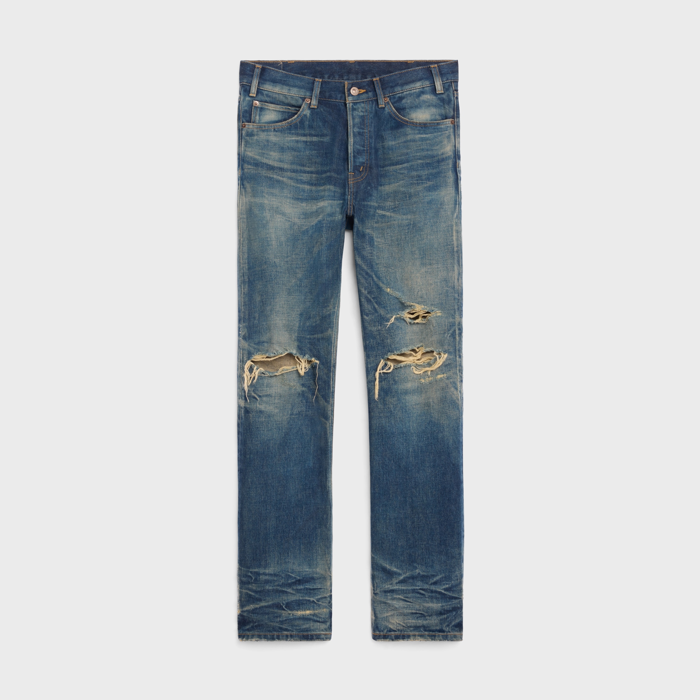 CELINE KURT JEANS Black Asid Wash