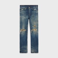 破損大理石藍牛仔布Kurt牛仔褲 - 大理石藍 -  - 1 | CELINE