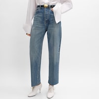 boyfriend jeans 001 IN cotton denim - VIVIENNE GLASS -  - 2 | CELINE