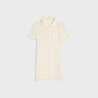 MINIVESTIDO DE POINTELLE DE ALGOD&Oacute;N - Blanco crudo -  - 1 | CELINE