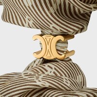 CELINE TRIOMPHE金色飾面髮圈 - 米色 / 金色 - 為她甄選 - 2 | CELINE