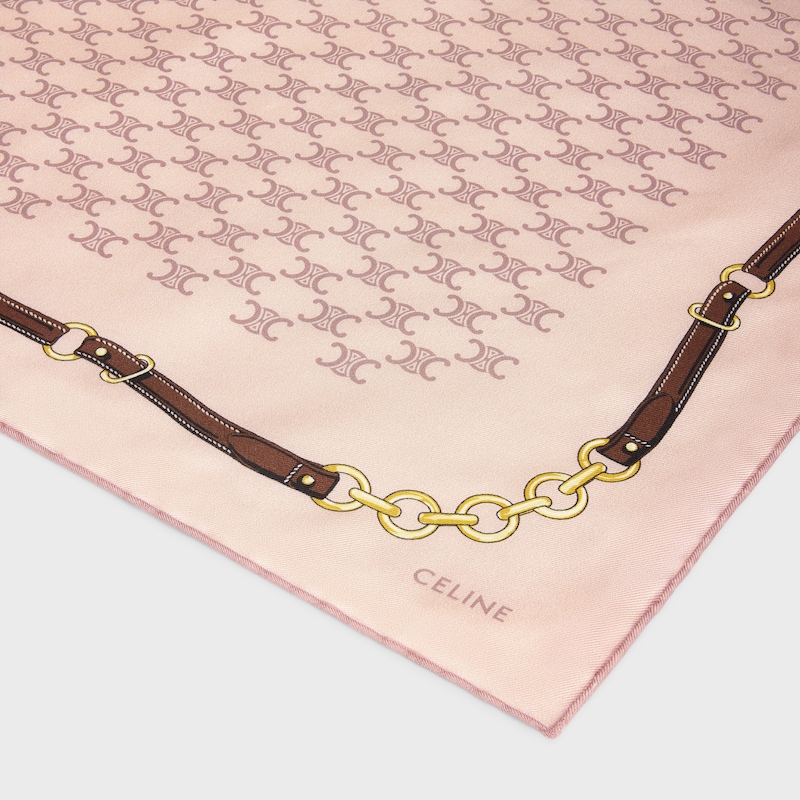 HERITAGE斜纹围巾 - 婴儿粉 -  - 1 | CELINE