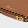 FLAT ZIPPED WALLET TRIOMPHE STAMP IN SUPPLE GRAINED CALFSKIN - SOFT TAN / SOFT CREAM - WALLETS - 1 | CELINE