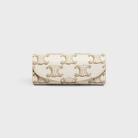 Ring Case in Triomphe Canvas - WHITE - BEAUTY ACCESSORIES - 1 | CELINE