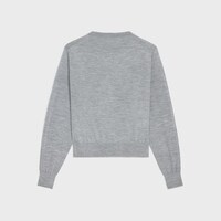cardigan IN thin cashmere - GREY -  - 2 | CELINE