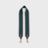 布料及小牛皮短肩帶 - Amazone / Natural - 手袋吊饰 - 1 | CELINE