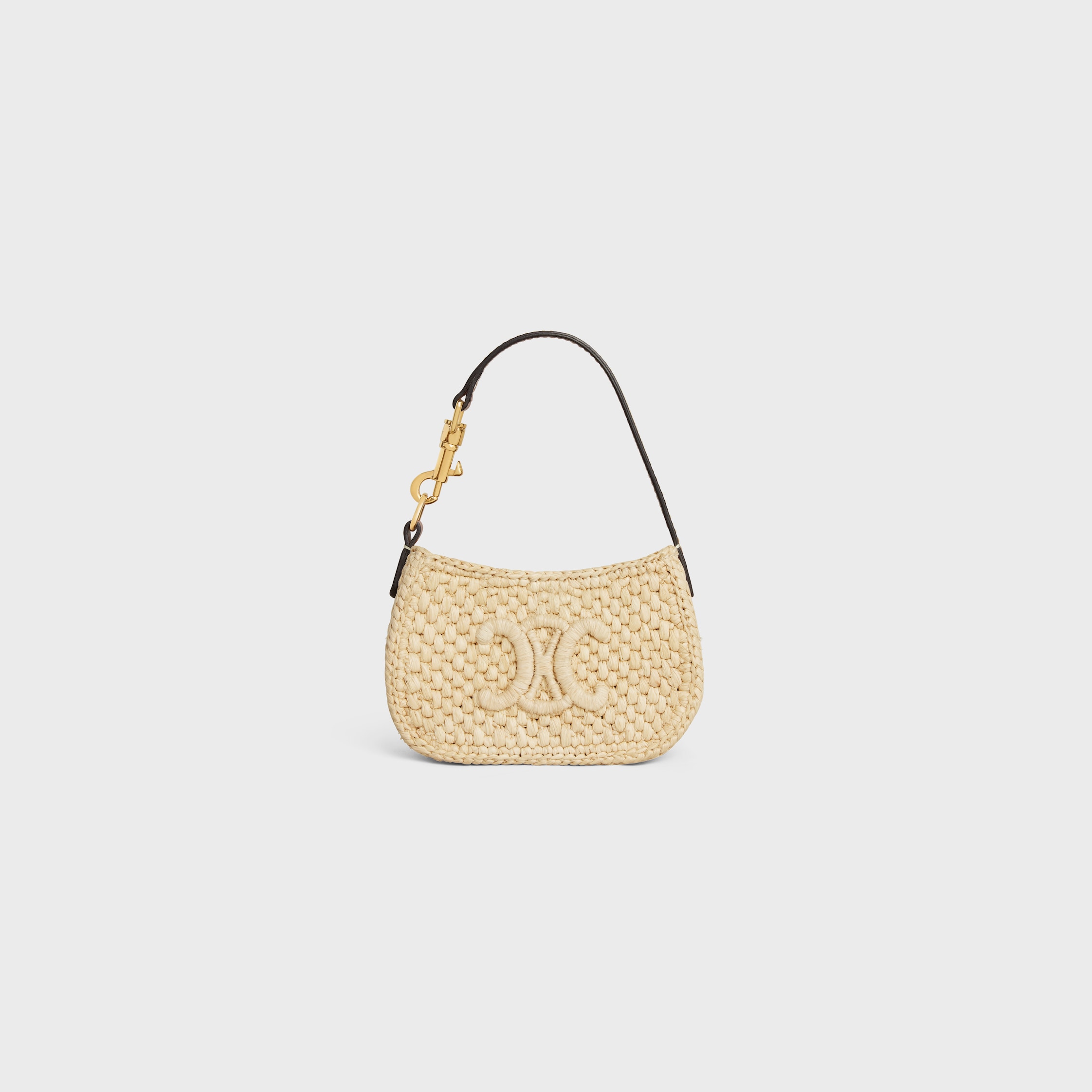 ＊CELINE＊ミディアム ティリー ラフィア バッグ 119722GNR MEDIUM TILLY BAG IN RAFFIA AND CALFSKIN - | CELINE