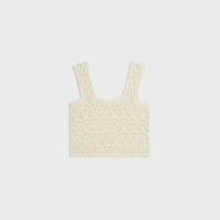 top IN cotton pointelle - OFF WHITE -  - 2 | CELINE