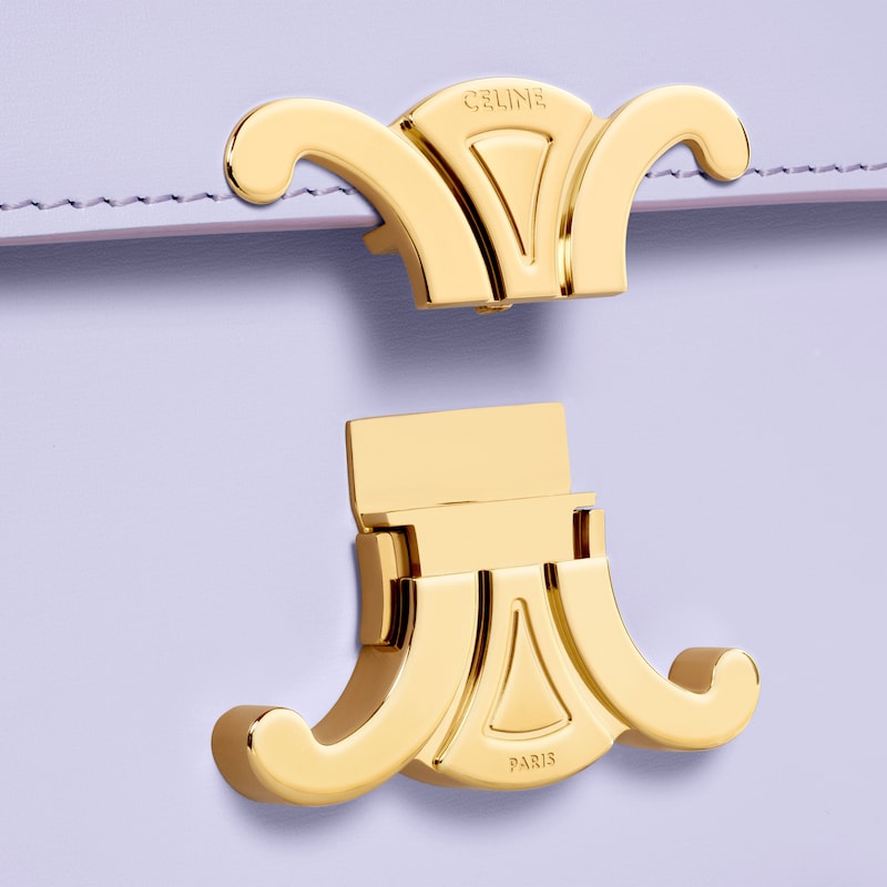 TEEN TRIOMPHE亮泽牛皮革手袋 - 浅薰衣草紫 - 斜揹袋 - 1 | CELINE