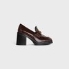MOCASSINO CELINE TESS IN PELLE DI TORO LUCIDA - MARRONE SCURO -  - 1 | CELINE