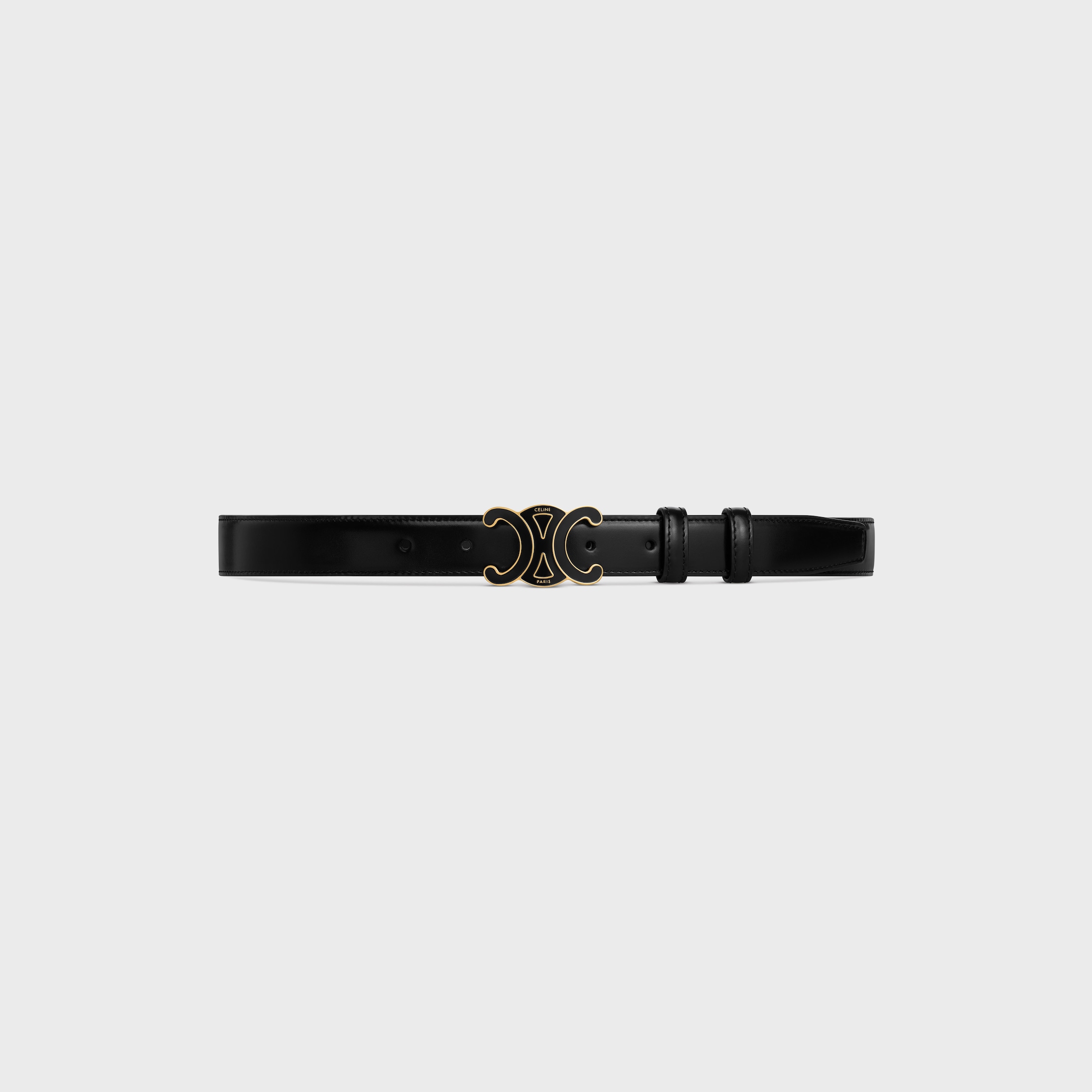 【関税&送料込】Celine Cintura Media Triomphe Medium 25MM Triomphe Belt in Triomphe Canvas and Calfskin