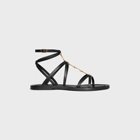 SANDALIA CON TIRAS TIPO JOYA CELINE LYMPIA DE PIEL DE BECERRO - NEGRO -  - 1 | CELINE
