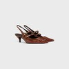 CELINE JUDY DOUBLE STRAP MARY JANE SLINGBACK IN PATENT PYTHON STAMPED ...