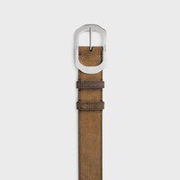 BC-21 35 MM 벨트 - 왁스드 이펙트 스웨이드 카프스킨 - 브라운 -  - 1 | CELINE