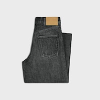 flared surf jeans in black ice rinse denim - BLACK ICE RINSE -  - 2 | CELINE