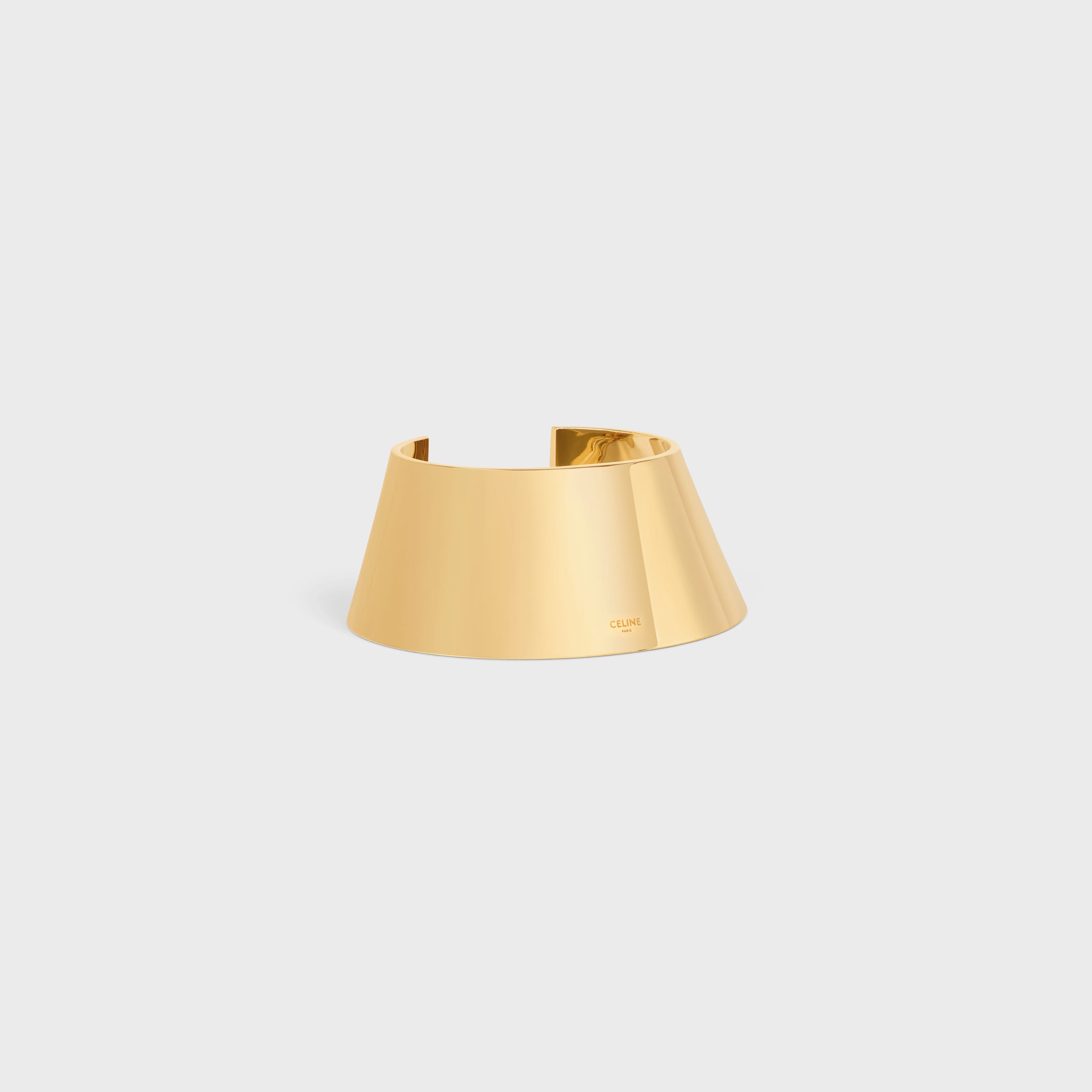 【CELINE】アブストラクトフォーム ピラミッド カフ ブラス FORMES ABSTRAITES PYRAMID CUFF IN BRASS WITH GOLD FINISH