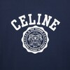 CELINE 블라종 레귤러 티셔츠 - 코튼 저지 - NAVY/ BOUTON D'OR -  - 4 | CELINE