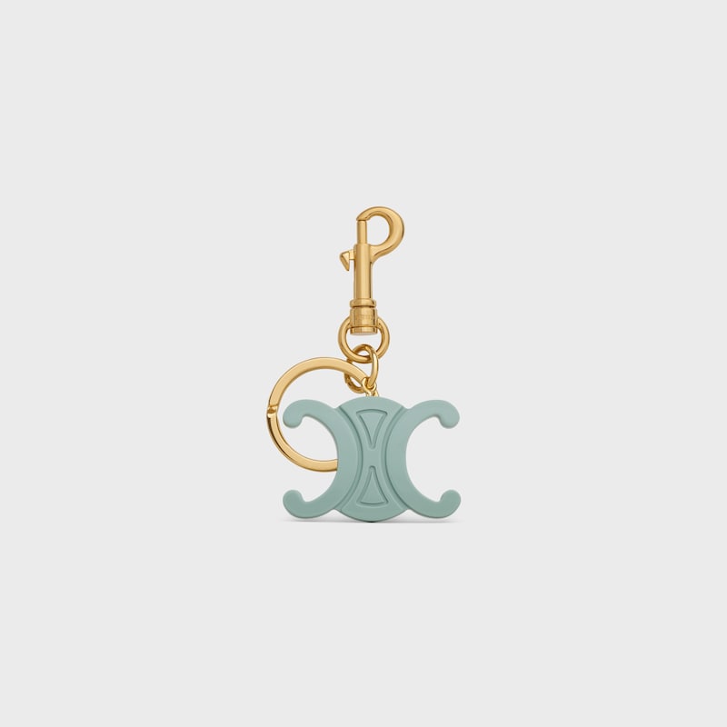 TRIOMPHE醋酸酯鑰匙圈吊飾 - 淺陶土色 - 手袋吊饰 - 1 | CELINE