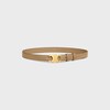 Medium 25MM Triomphe Belt IN Taurillon Leather - Smoked Brown -  - 3 | CELINE
