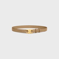 【CELINE】 MEDIUM TRIOMPHE BELT IN SUEDE CALFSKIN 45AK93AJB DESIGNER BELTS WOMEN | CELINE