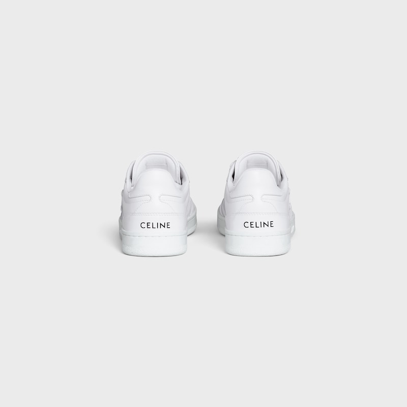 CELINE TRAINER - CT-11 LOW LACE-UP SNEAKER IN CALFSKIN - OPTIC WHITE -  - 1 | CELINE