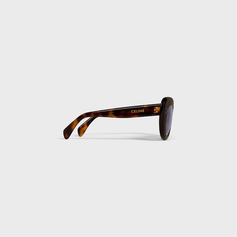 Óculos de sol Diane em Acetato - DARK HAVANA - - 1 | CELINE