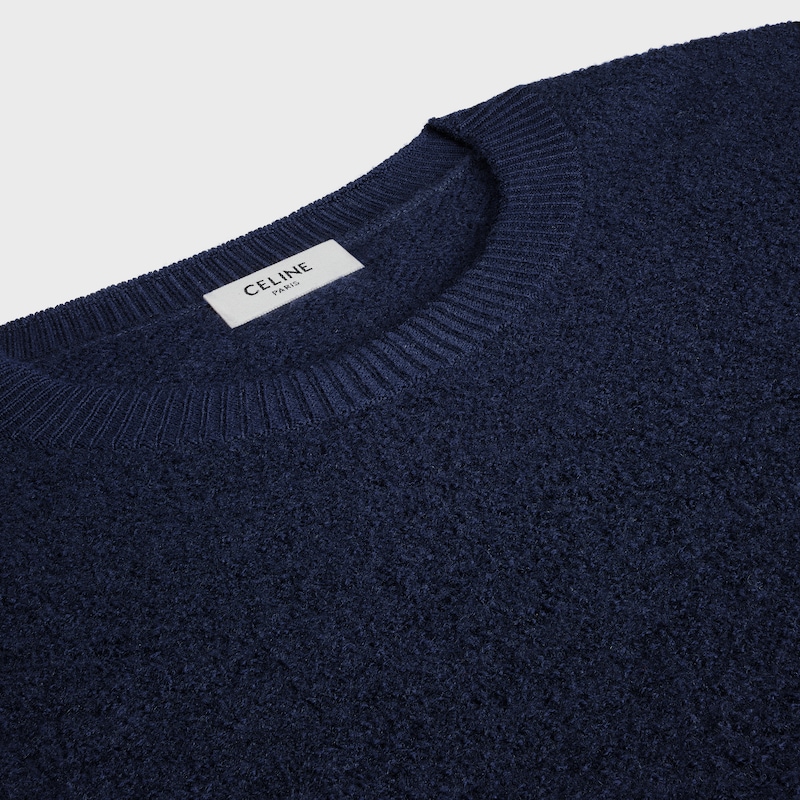 crewneck sweater IN WOOL - NAVY -  - 1 | CELINE