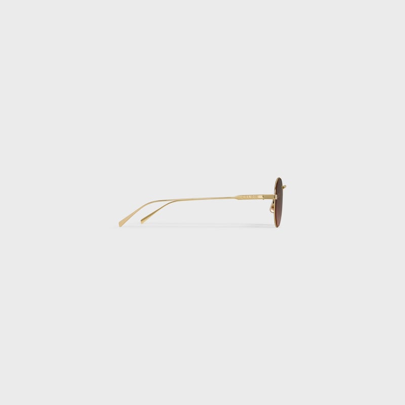 Wire 01 sunglasses in Metal - Ligh Gold / Blush -  - 1 | CELINE